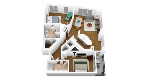 bedroom floor plan an open concept living room and dining room with a kitchen